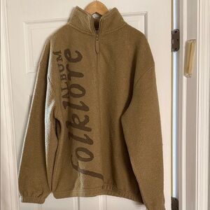 Taylor Swift Folklore Brown Zip-Up Sweater
